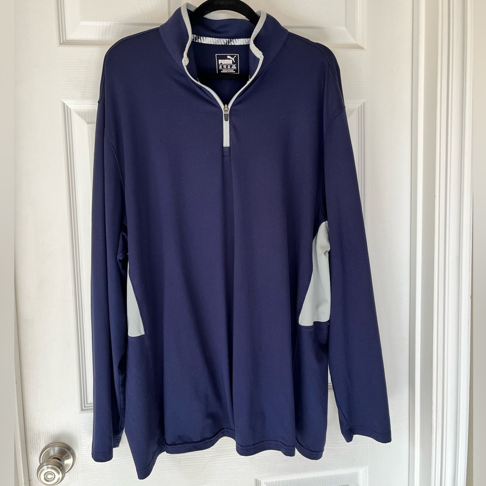 Puma Men’s Long Sleeve Navy Blue 2XL